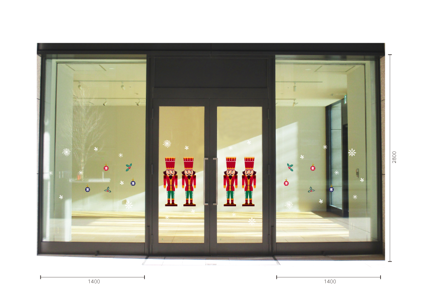 【VP】ジョイフルクリスマス くるみ割り人形の施工イメージ